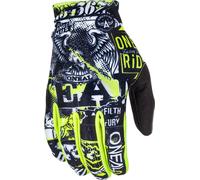 Oneal Matrix Attack 2 Guantes de Motocross, negro-amarillo, tamaño M para Hombres