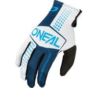 Oneal Matrix Split Guantes de motocross, blanco-azul, tamaño XL para Hombres