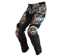 ONeal Mayhem S20 Crank, pantalones textiles 36 male Negro/Rojo/Azul/Amarillo