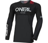 Oneal Mayhem Hexx Maillot Juvenil de Motocross, negro-gris, tamaño S