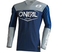 Oneal Mayhem Hexx V.22 Maillot de Motocross, gris/azul, Talla M