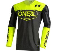 Oneal Mayhem Hexx V.22 Maillot de Motocross, negro/amarillo, Talla L