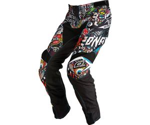 ONeal Mayhem S20 Crank, pantalones textiles 34 male Negro/Rojo/Azul/Amarillo