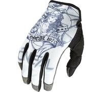 Oneal Mayhem Sailor V.22 Guantes de Motocross, gris-blanco, tamaño 2XL