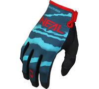 Oneal Mayhem Wild Guantes de motocross, Azul/Rojo, Talla L