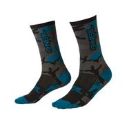 O'NEAL MTB Performance Sock Camo Gray/Blue/Black Calcetines, Unisex-Adult, Gris/Azul/Negro, 43-46
