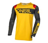 O'Neal | Nuevo | Camisa de Motocross Manga Larga | MX MTB | Maillot de Ciclismo Materiales mejorados y duraderos | Maillot Prodigy Five Two | Adulto | Amarillo Negro | Talla L