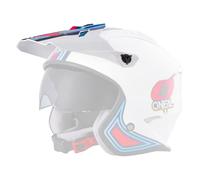 O'Neal O'NEAL | Casco de Motocicleta | Motocicleta de Enduro | Visera de Repuesto | Casco de voltios MN1 | Adultos | Blanco Rojo Azul