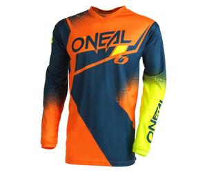 O'NEAL O'neal Element Jersey, Maillot Element Racewear Hombre, Blau/Orange/Neongelb, L