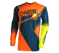 O'NEAL O'neal Element Jersey, Maillot Element Racewear Hombre, Blau/Orange/Neongelb, XL