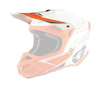 O'Neal O'NEAL | Recambios para Cascos de Motocross | Enduro | Visera de Recambio para Casco 5SRS Polyacrylite Trace | Visera para Casco 5SRS Polyacrylite Trace | Adulto | Naranja Blanco | Talla única