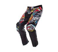 O'Neal Pantalones de Motocicleta Motocross Enduro Tejidos duraderos Denier con Gran Libertad Movimiento Ajuste atlético | Mayhem Crank Negro Multi Talla