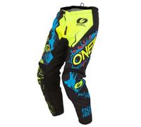 O'NEAL | Pantalones de Motocross MX Enduro | Excepcional Libertad de Movimientos, Acolchado de Goma para Mayor protección | Pantalones Element Villain | Adulto | Amarillo neón | Talla 30
