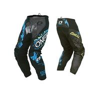 O'NEAL | Pantalones de Motocross MX para niños | Totalmente Forrados, con Acolchado de Goma para Mayor protección | Pantalones Element Youth Villain | Gris | Talla 28