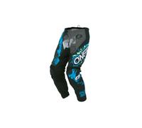 O'NEAL | Pantalones de Motocross MX para niños | Totalmente Forrados, con Acolchado de Goma para Mayor protección | Pantalones Element Youth Villain | Gris | Talla 24