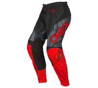 O'NEAL | Pantalones de Motocross | Niños | MX Mountain Bike | Ajuste para máxima Libertad de Movimiento, diseño Ligero | Pantalones Element Youth Camo V.22 | Negro Rojo | Talla 18
