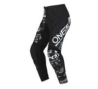 O'NEAL Pantalones Element E022-4028, Negro/Blanco, W44 Unisex Adulto