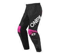 O'NEAL Pantalones Element Shocker para Mujer, Negro/Rosa, Talla 28
