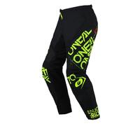 Oneal Element Static Pantalones de motocross, negro/neón, Talla 32