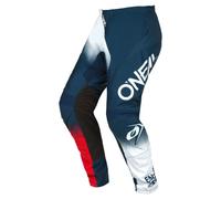 Oneal Element Racewear V.22 Pantalones de Motocross, blanco-rojo-azul, tamaño 30 para Hombres