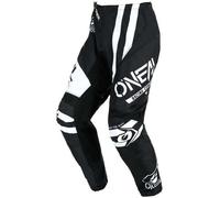 O'Neal Pantalones Motocross 2025 Element Warhawk Negro Blanco MX Enduro Off-Road