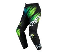 O'NEAL | Pantalones Motocross | Enduro MX | Máxima Libertad de Movimientos, Diseño Ligero, Transpirable y Duradero | Pantalones Element Voltage V.24 | Adulto | Negro Verde | Talla 32
