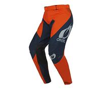 O'NEAL Pantalones Motocross Moto Enduro Tejidos Denier duraderos, protección térmica de Cuero en ambas Rodillas Interiores Pantalones Mayhem Hexx V.22 Adulto Azul Naranja Talla 32