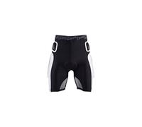 O'Neal | Pantalones Protectores | Motocross Enduro | Espuma EVA de Alta Densidad, Almohadillas de ventilación integradas, Cintura elástica | Pro Short | Adultos | Blanco Negro | Talla XXL