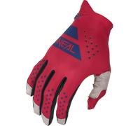 Oneal PIN IT Slip On Guantes de motocross, rojo-azul, tamaño S para Hombres
