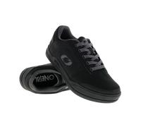 O'NEAL | Zapatillas MTB Downhill Freeride | Veganas | Compatibles con Placas de Pedal SPD, Parte Superior: PU Duradero y Ligero, Transpirable | Zapatilla SPD V.22 | Adulto | Negro Gris | 44