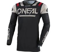 Oneal Prodigy Five Four Maillot de motocross, negro-rojo-beige, tamaño M para Hombres