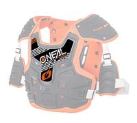 O'NEAL | Protector de Repuesto | Motocross Enduro | Pegatina de Repuesto para PXR Stone Shield | Pegatina de Repuesto para PXR Stone Shield | Naranja Negra | Talla única