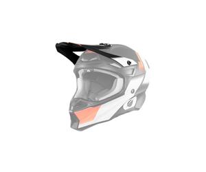 O'NEAL | Recambios para cascos de motocross | Motocicleta de enduro | Visera de recambio para el casco 10SRS Hyperlite | Visera del casco 10SRS Hyperlite BLUR | Adulto | Negro Naranja | Talla única