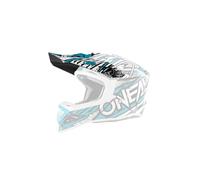 O'NEAL | Recambios para Cascos de Motocross | Motocicleta de Enduro | Visor de Recambio para Casco 8SRS | Visor para Casco 8SRS | Blanco Menta | Talla única