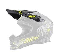 O'Neal | Recambios para Cascos de Mountain Bike | MTB Enduro Mountain Bike | Casco de Repuesto EVO | Casco 7SRS EVO Menace | Gris Amarillo Neón | Talla única