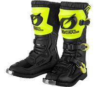 Oneal Rider Neon Yellow Botas de Motocross Juvenil, negro-amarillo, tamaño 38