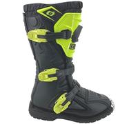 O'Neal | Botas de Motocross | Niños | Motocicleta de Enduro | Confortable Air-Mesh, Cuatro Hebillas, Material sintético | Botas Rider Pro Youth | Negro Amarillo Neón | Talla 1/33