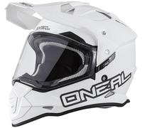 Oneal Sierra Flat V.22 Casco de Motocross, blanco, tamaño XS para Hombres