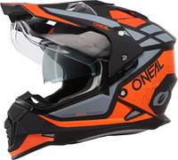 Oneal Sierra R Casco de motocross, negro/neón naranja, Talla S (55/56)