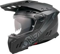 ONeal Sierra RS Solid, casco de aventura XS female Mate Negro/Gris Oscuro