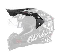 O'NEAL | Street Adventure Motocross | Visera de Repuesto Sierra Torment | Blanco y Negro | Talla única