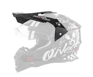O'NEAL | Street Adventure Motocross | Visera de Repuesto Sierra Torment | Blanco y Negro | Talla única