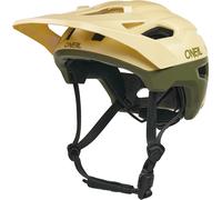Oneal Trailfinder Evo Solid Casco de bicicleta, Verde/Arena, Talla L/XL (59-63)