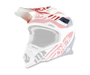 O'NEAL | Visor de Recambio para Casco de Motocross | Motocross MX | Visor de Recambio para el Casco 2SRS Spyde 2.0 | Visor 2SRS Spyde 2.0 | Adultos | Azul Blanco Rojo