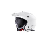 Oneal Volt Helmet Solid White Casco Moto MX-Motocross