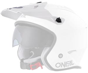 Oneal Volt Solid Pico del Casco, Blanco, Talla única