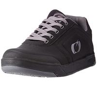O'NEAL | Zapatillas de Bicicleta de Montaña DH FR | Veganas | Equilibrio Entre el Agarre, protección Interna de la articulación | Pinned Pro Flat Pedal V.22 | Adulto | Negro Gris | 41