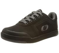 O'NEAL | Zapatillas de Bicicleta de Montaña MTB DH FR| Veganas | Equilibrio Entre el Agarre, Estructura de la Suela en Forma de Panal | Pedal Plano con Clavos V.22 | Adulto | Negro Gris | 44