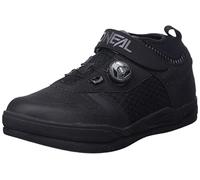 O'NEAL | Zapatillas de Bicicleta de Montaña | Veganas | Compatibles con Placa de Pedal SPD, Sistema de Atado Rápido, Transpirables | Zapatillas Session SPD V.22 Adulto | Negro Gris | Talla 44