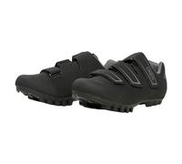 O'NEAL Zapatillas de Ciclismo I Zapatillas MTB Hombre I Grava, BTT I Zapatillas SPD Regulables para Hombres con 3 Correas Seguras I Zapatilla SPD Cross 2 | Negro Gris | Talla 43